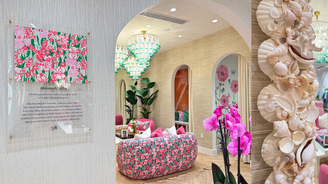 Image of interior of Lilly Pulitzer store